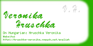 veronika hruschka business card